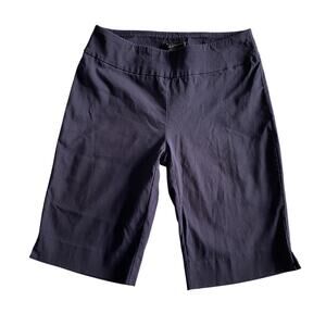 ZAC & RACHEL Bermuda Short Sz 6 Navy Rayon Nylon Spandex Activewear